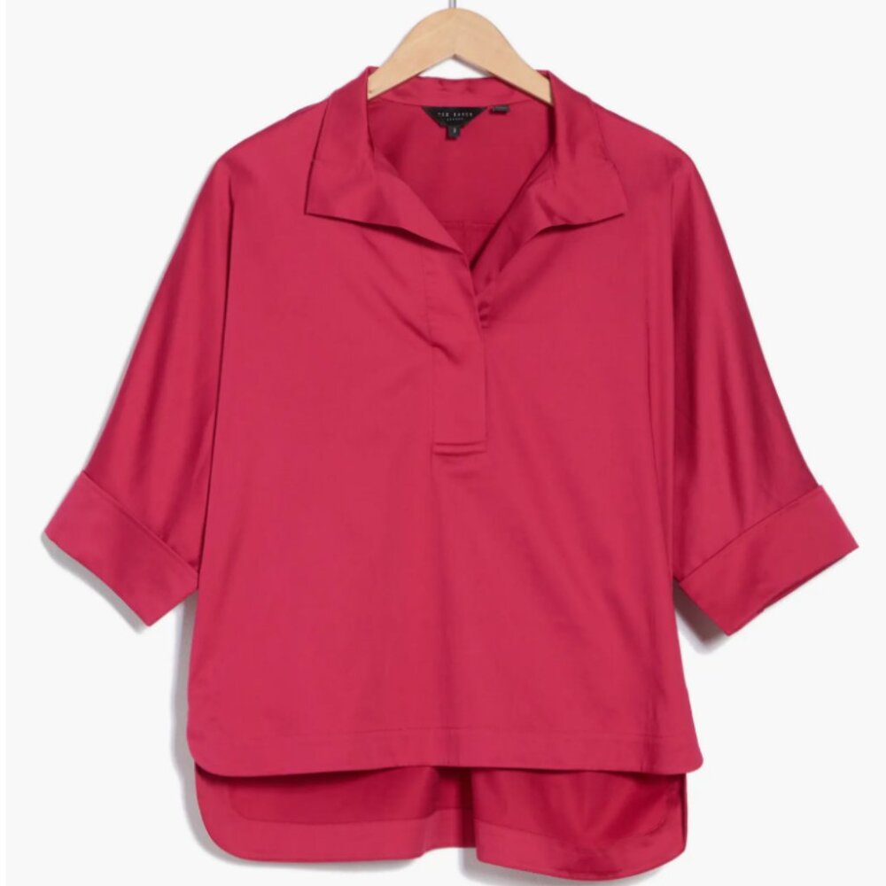 Ted Baker London - Avereye Batwing Popover Blouse - NWT Size 2 - Picture 5 of 7